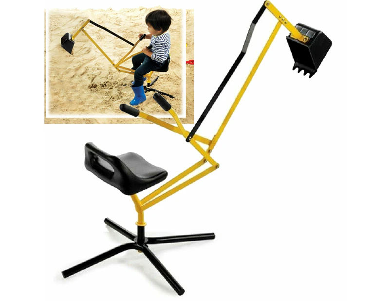 Multi Action Metal Sand Digger Backyard Sandpit Toy Outdoor Fun