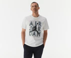 Nike Men's Jordan Stacks Graphic Tee / T-Shirt / Tshirt - White