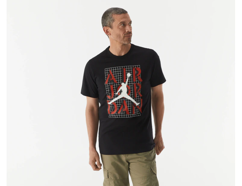 Nike Men's Jordan Stacks Graphic Tee / T-Shirt / Tshirt - Black