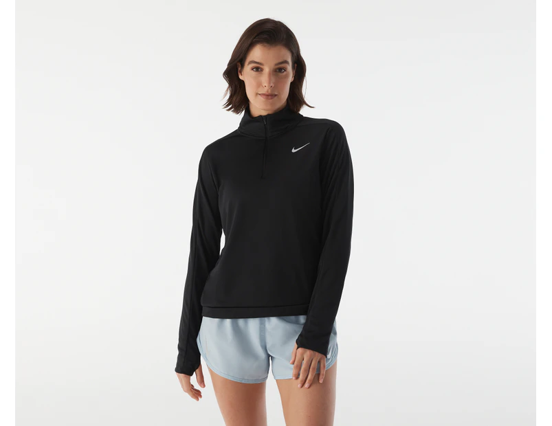 Nike Women's Dri-FIT Pacer 1/4-Zip Sweatshirt - Black