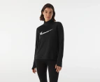 Nike Women's Dri-FIT Swoosh 1/4-Zip Mid Layer - Black