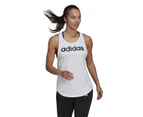 Adidas Women's Essentials Loose Logo Tank Top - White/Black