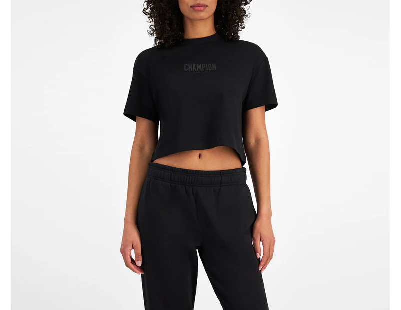 Champion Women's Rochester Base Tee / T-Shirt / Tshirt - Black