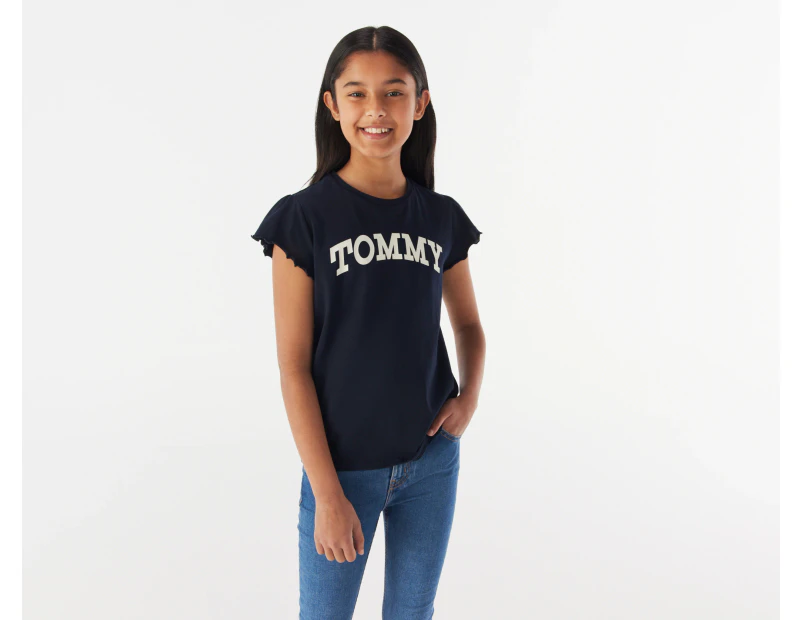 Tommy Hilfiger Youth Girls' Tommy Tee / T-Shirt / Tshirt - Desert Sky