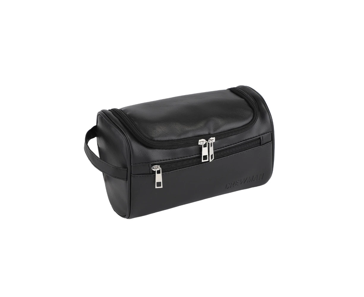 Crewman Black Hanging Toiletry Bag Perfect For Travel And Storage