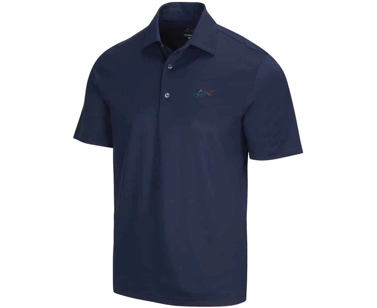 Greg Norman Freedom Micro Pique Stretch Polo Shirt - Navy