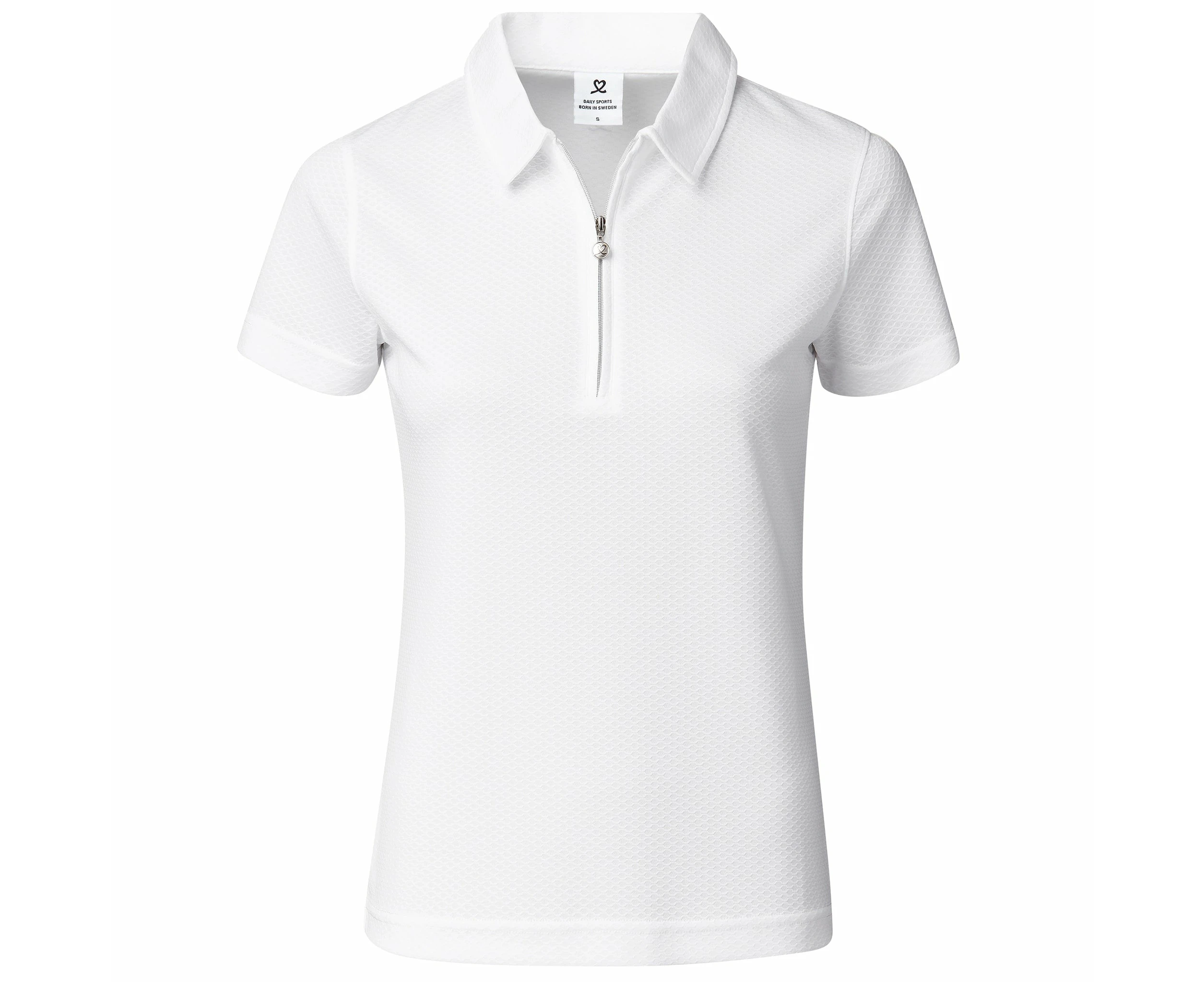 Daily Sports Ladies Peoria Short Sleeve Polo Shirt - White