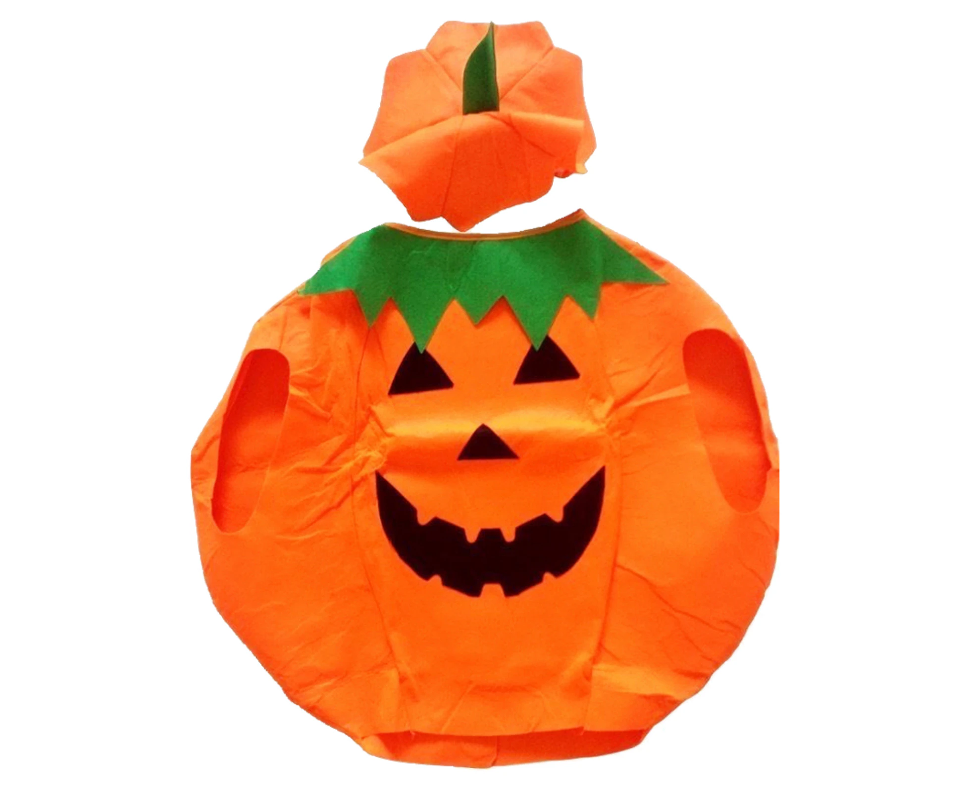 KIDS PUMPKIN COSTUME Halloween Unisex Fancy Dress Up Party Orange Vegetable