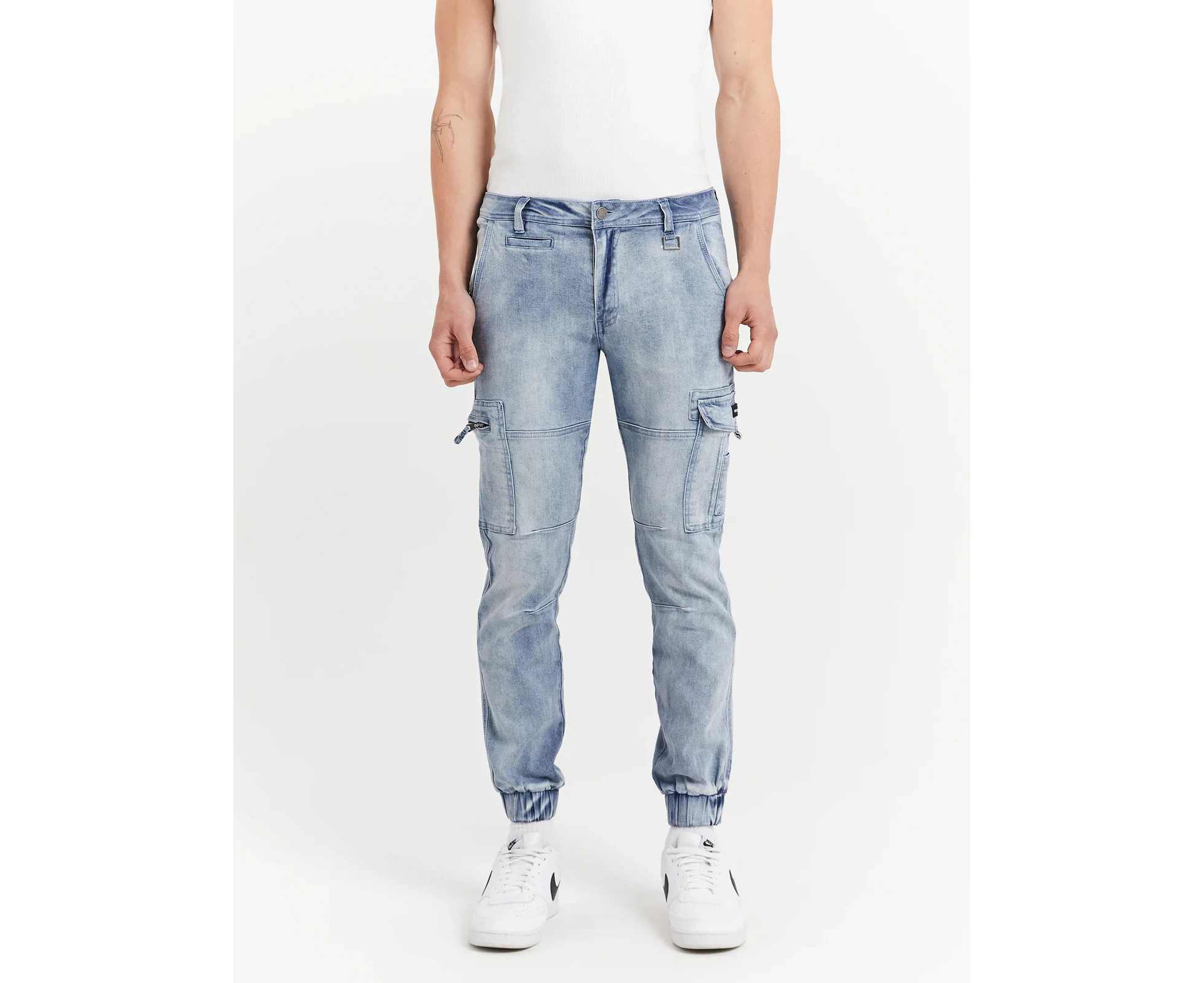 Henleys Mens Lione Denim Jean Pants - Light Indigo