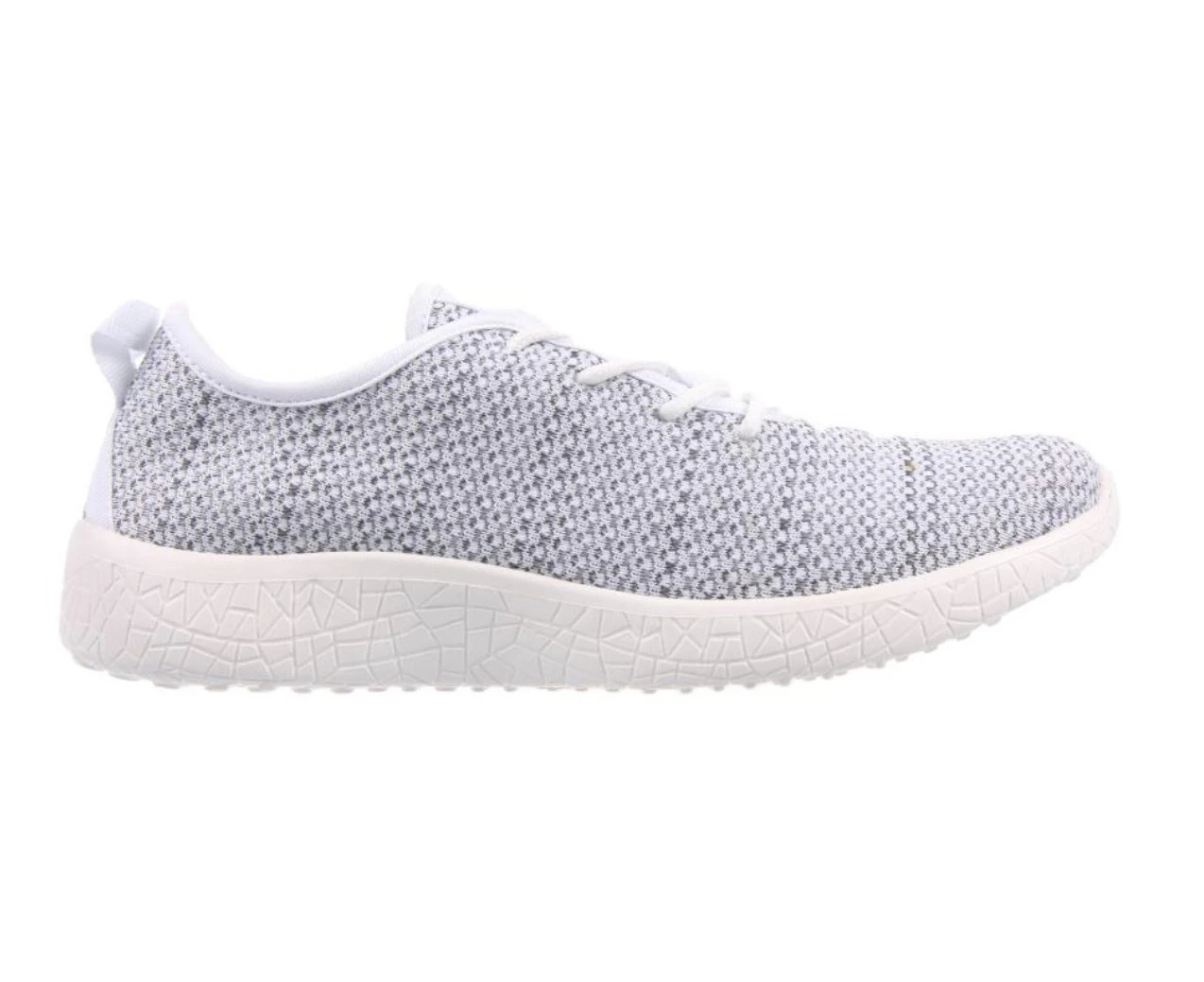 AEROSPORT Impress Women's Memory Foam Runners Sneakers Gym Knit Mesh - White/Grey