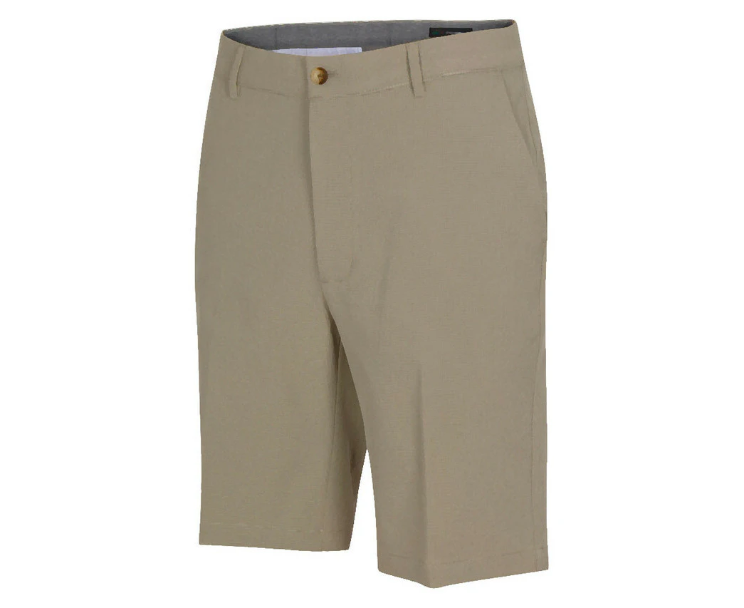 Greg Norman Mens 4-Way Stretch Classic Shorts Golf - Bamboo