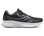 Saucony Womens Guide 15 Wide Athletic Sneakers Running Shoes - Black/White