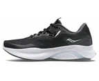 Saucony Womens Guide 15 Wide Athletic Sneakers Running Shoes - Black/White