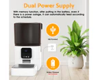 Automatic Cat Feeder Camera 6L Timed Pet Feeder Dry Food Dispenser for Cats & Dogs, 5G WiFi APP, Night Vision, 10s Meal Call, Dual Power Supply