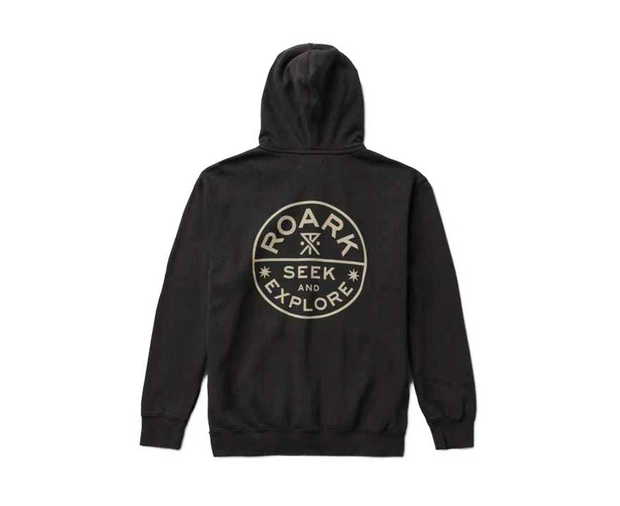 Roark Branded Seek And Explore Hoodie Mens in Black