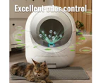 60L+10L Automatic Cat Litter Box Smart Self Cleaning WIFI APP Control, Odor Removal, Safety Protection/Suitable for Multiple Cats