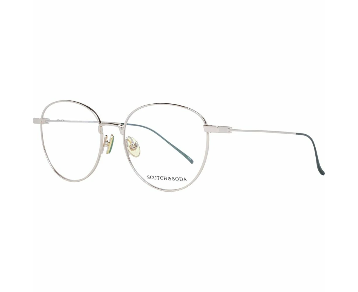 Gold Metal Round Full-Rim Glasses with Demo Lenses - Gold