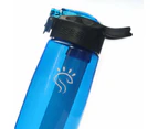 Cobalt Blue Smart Purifier Water Bottle (650 ML)