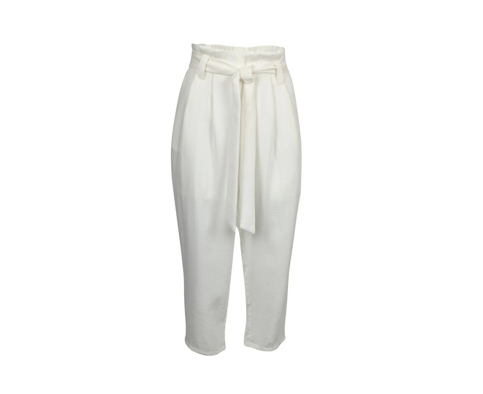 OJAY Women's Linen like Pants - White