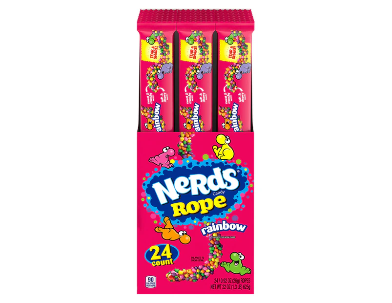 Nerds Rope Rainbow 24 pack 624g