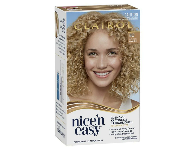 Clairol Nice & Easy 8G Natural Golden Blonde Hair Colour