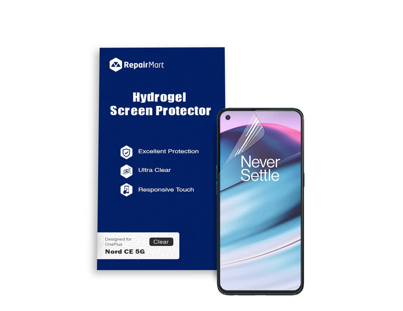 OnePlus Nord CE 5G Compatible Premium Hydrogel Screen Protector With Full Coverage Ultra HD - Single Pack, High-Grade Korean Membrane