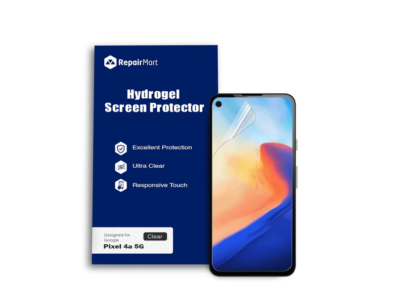 Google Pixel 4a 5G Compatible Premium Hydrogel Screen Protector With Full Coverage Ultra HD - Double Pack, High-Grade Korean Hydrogel Membrane