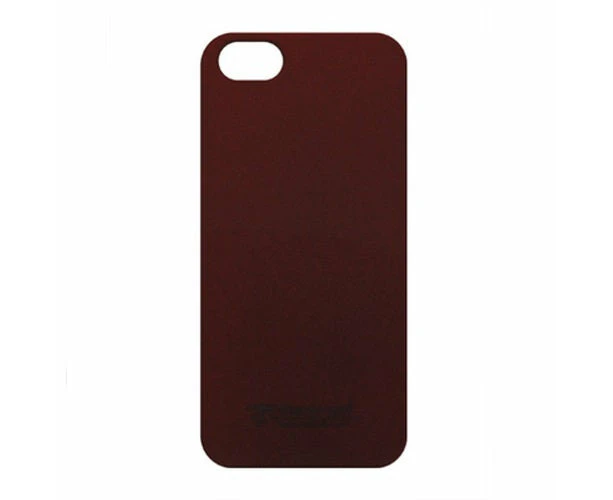 Metal-Slim Sandy Coating New Apple iPhone 5 Case and Screen Protector - Red