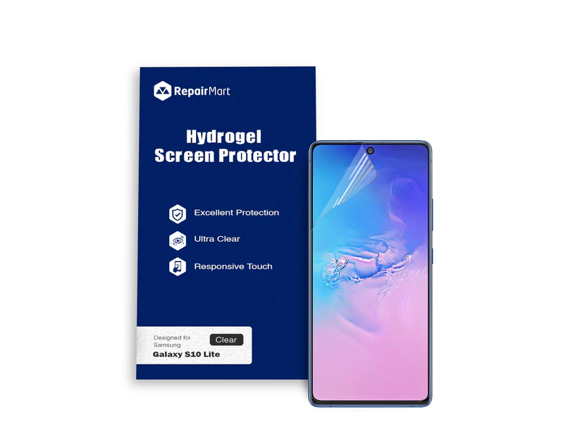 Samsung Galaxy S10 Lite Compatible Premium Hydrogel Screen Protector With Full Coverage Ultra HD - Double Pack, Basic Chinese Membrane