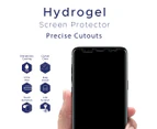 HTC Desire 20+ Compatible Premium Hydrogel Screen Protector With Full Coverage Ultra HD - Double Pack, High-Grade Korean Hydrogel Membrane