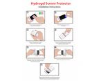 HTC Desire 20+ Compatible Premium Hydrogel Screen Protector With Full Coverage Ultra HD - Double Pack, High-Grade Korean Hydrogel Membrane