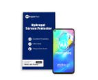 Motorola Moto G8 Power Compatible Premium Hydrogel Screen Protector With Full Coverage Ultra HD - Single Pack, High-Grade Korean Membrane