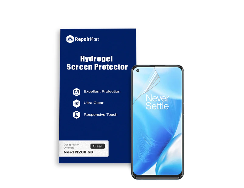 OnePlus Nord N200 5G Compatible Premium Hydrogel Screen Protector With Full Coverage Ultra HD - Double Pack, Basic Chinese Membrane