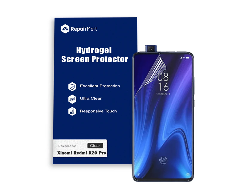 Xiaomi Redmi K20 Pro Compatible Premium Hydrogel Screen Protector With Full Coverage Ultra HD - Single Pack, High-Grade Korean Hydrogel Membrane