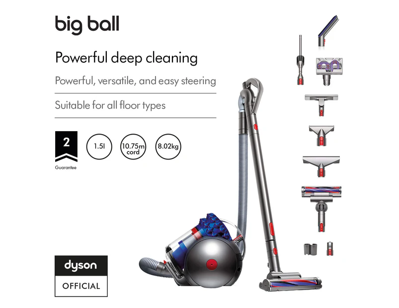 Dyson Big Ball™ Absolute barrel vacuum cleaner (Iron/Blue)