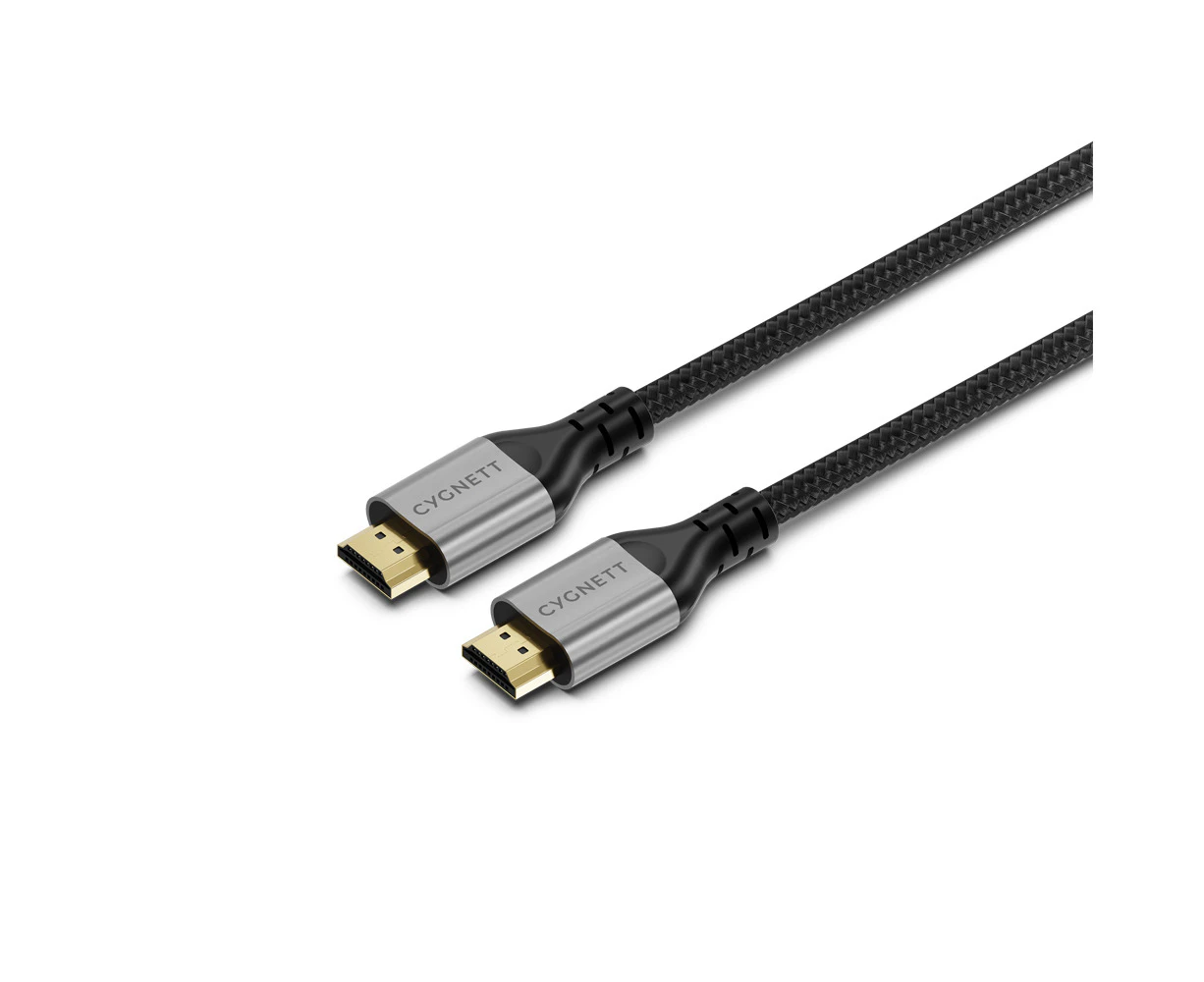 Cygnett Unite 8K Resolution HDMI to HDMI Braided Durable HD Cable 5.0m Black