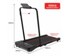 Powertrain K400 Electric Under Desk Treadmill Walking Pad Foldable Handrail