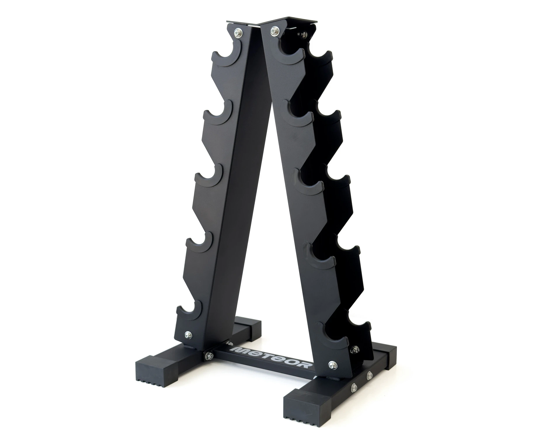 METEOR A-Frame Dumbbell Rack - 5-Tier Weight Storage for Weightlifting Dumbbells