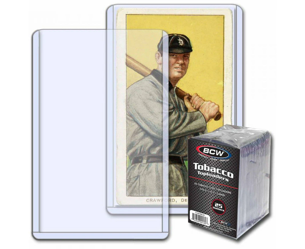 Bcw Toploader Card Holder Tobacco Card (2 1/16 X 3 1/8) (25 Holders Per Pack)