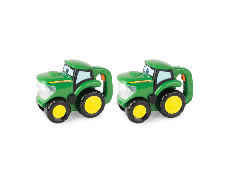 2PK John Deere 15cm Johnny Kids Tractor Flashlight/Torch Vehicle Play/Toys/18m+