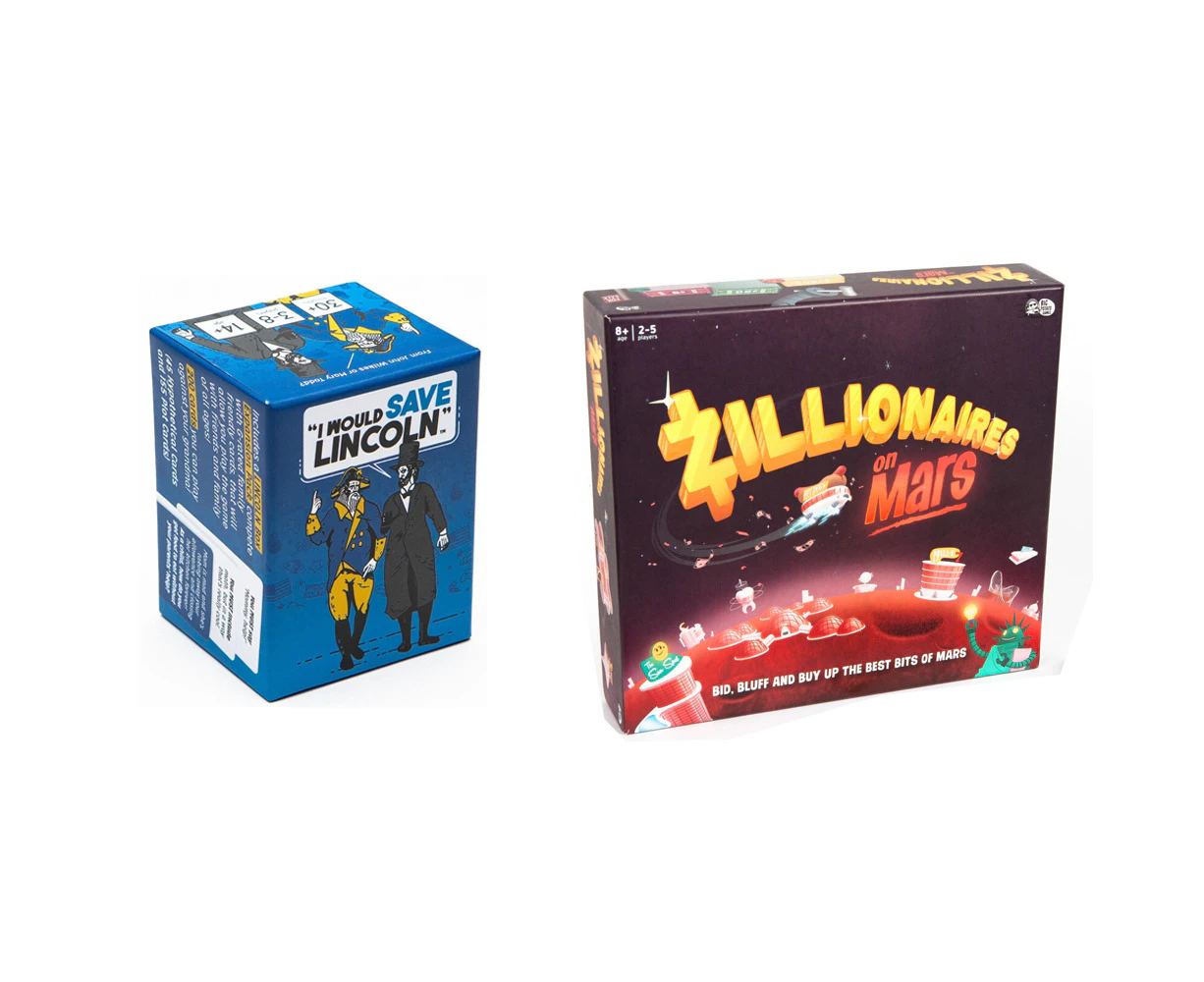 Spite House I Would Save Lincoln Game Expan & Zillionaires On Mars Game Set 14y+