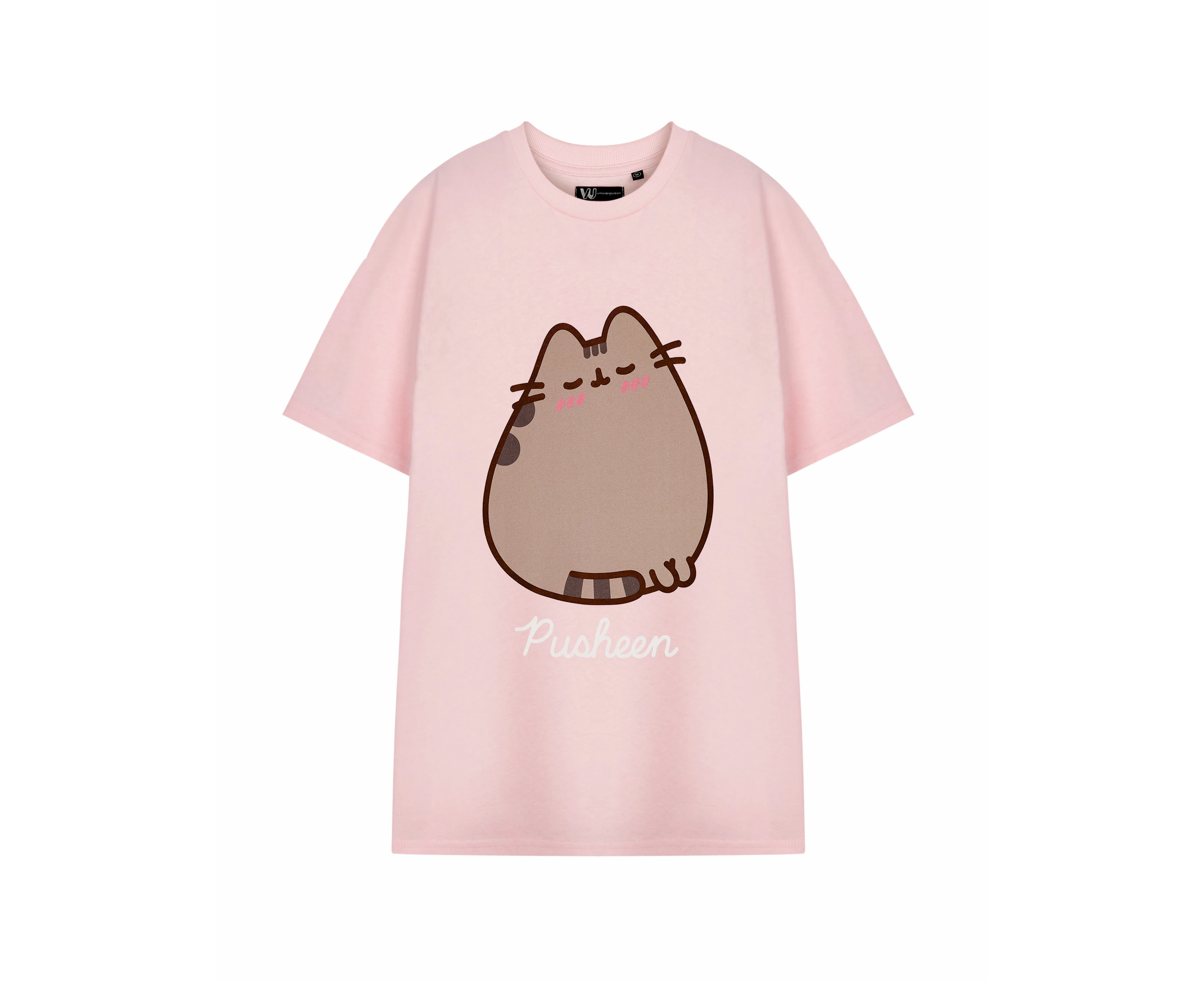 Pusheen Womens Short Sleeved T-Shirt (Pink)