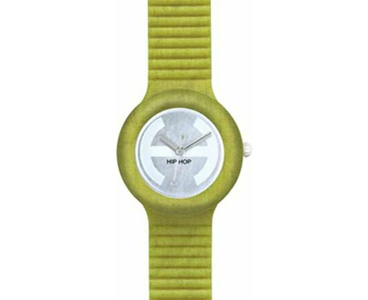 Hip Hop Mod. Melange Women's Quartz Water Resistant Wristwatch Model Melange, 32mm Plastic Case, Silicone Strap Official Box Included, Black