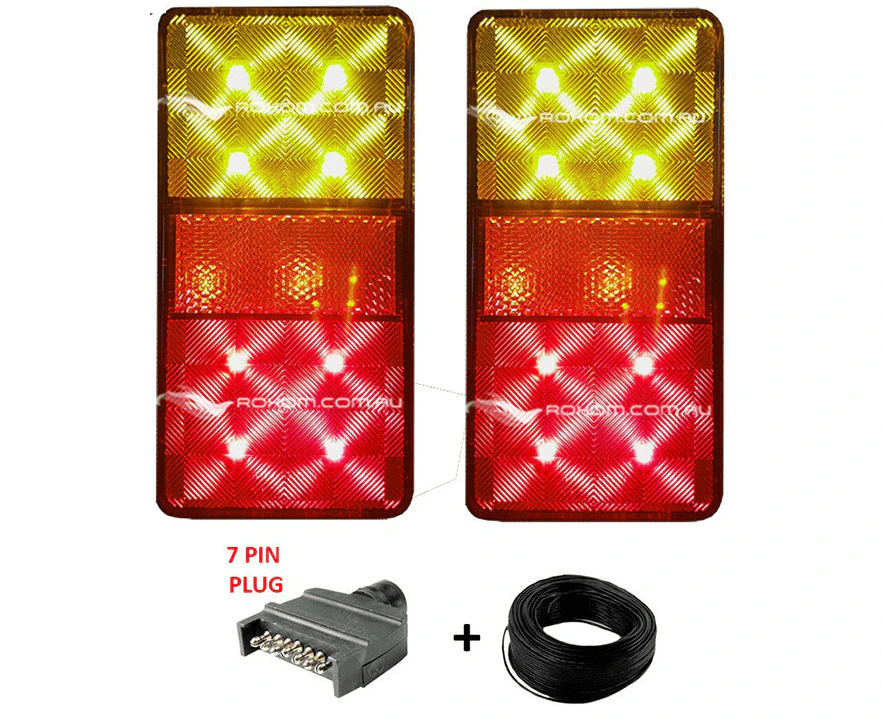 Led Boat Trailer Light Kit 80 X 150 Flat Plug