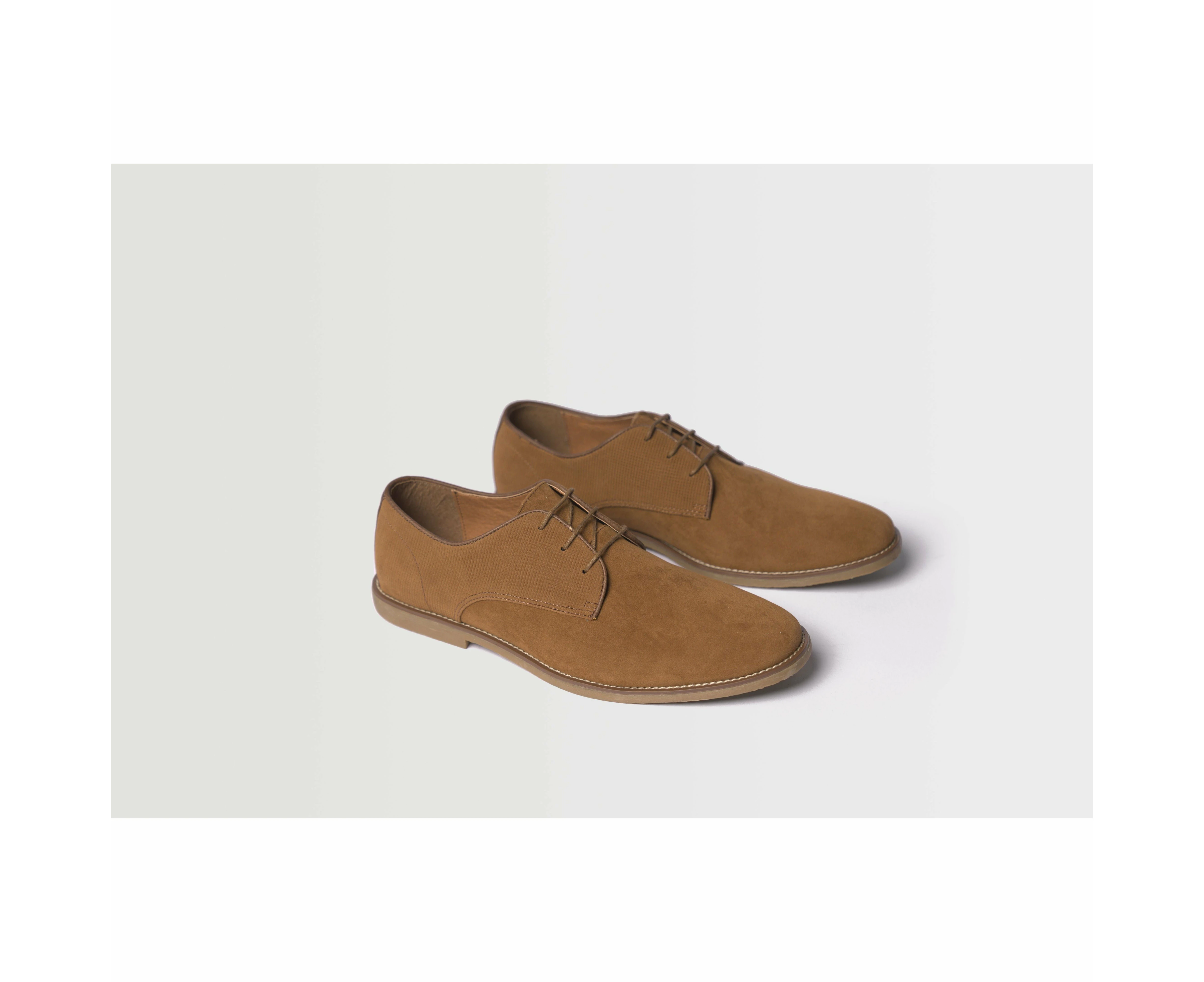 Topman Men's Spark Tan Suede Dress Shoes