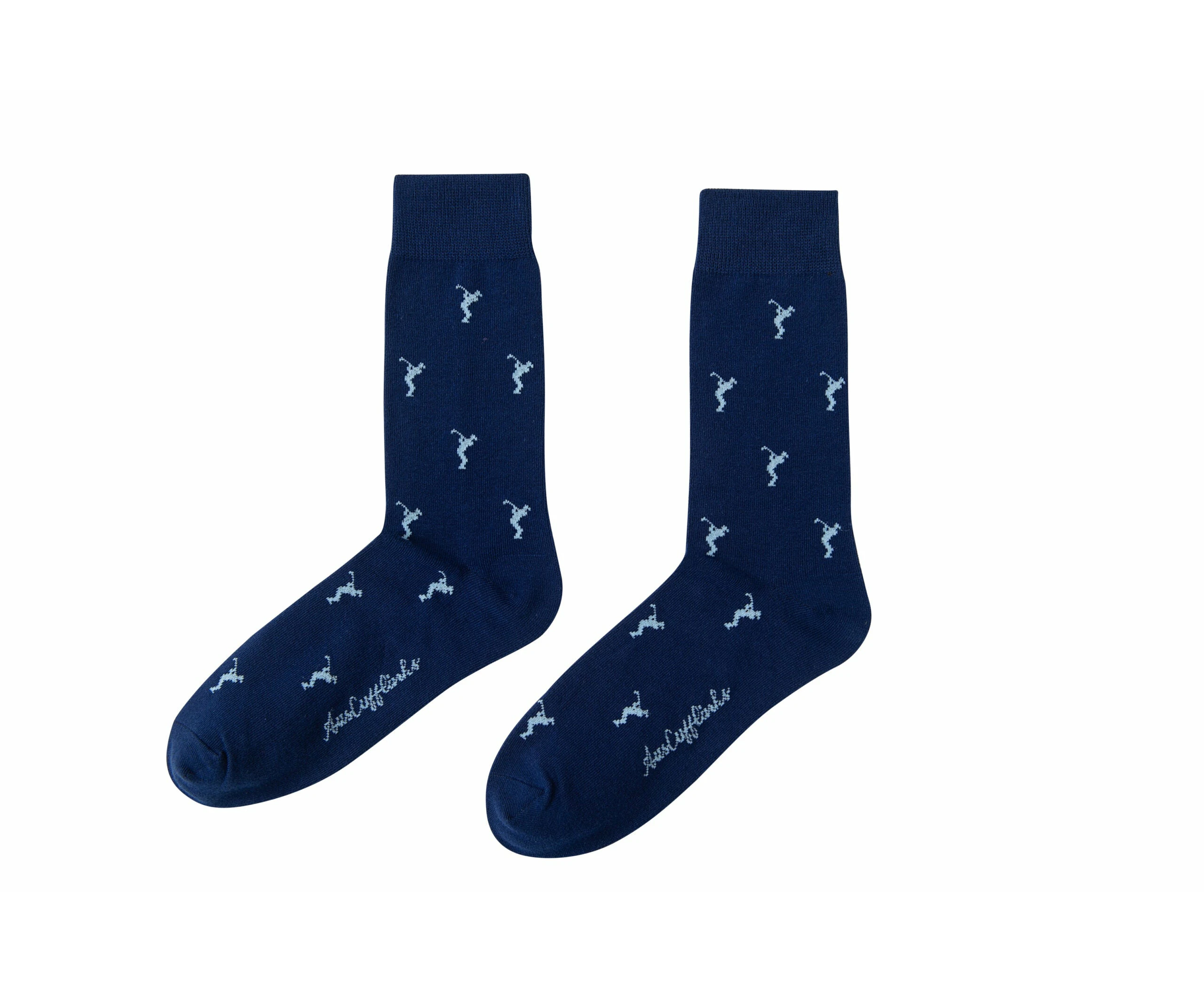 Golf Swing Blue Socks