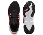 Puma Unisex Retaliate 3 Runners - Puma Black/Puma White/Sunset Glow