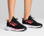 Puma Unisex Retaliate 3 Runners - Puma Black/Puma White/Sunset Glow