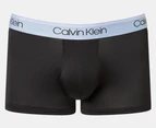 Calvin Klein Men's Microfibre Stretch Low Rise Trunks 3-Pack - Black