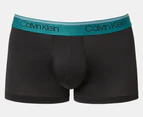 Calvin Klein Men's Microfibre Stretch Low Rise Trunks 3-Pack - Black